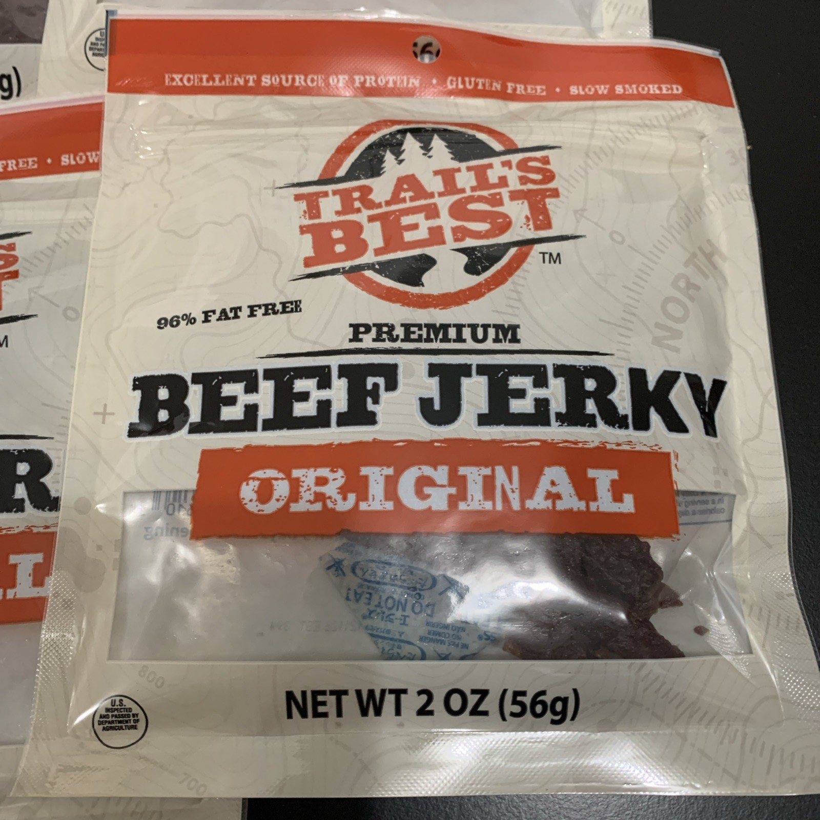 12x Bags Trail’s Best Beef Jerky Original 2oz Bags BULK Meat Jerky Premium