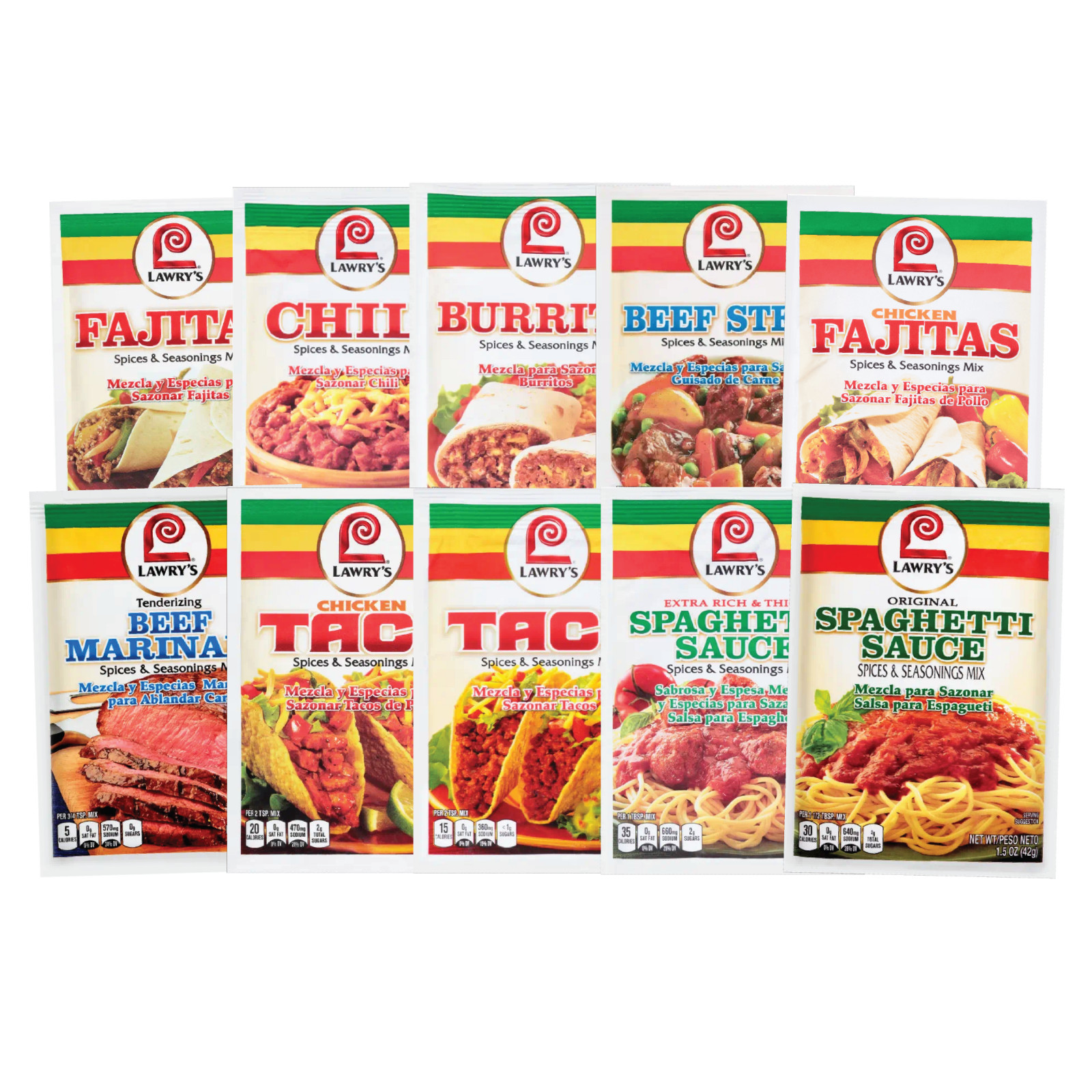 Lawry’s Spices & Seasonings Mix Packets | No MSG | Mix & Match Flavors