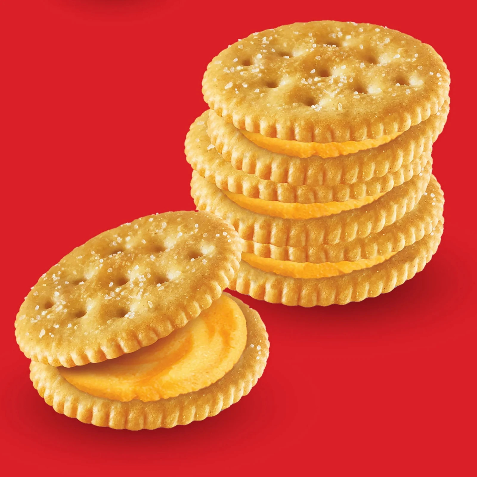 RITZ Cheese Sandwich Crackers, Lunch Snacks, 20 Snack Packs (6 Crackers Per Pack