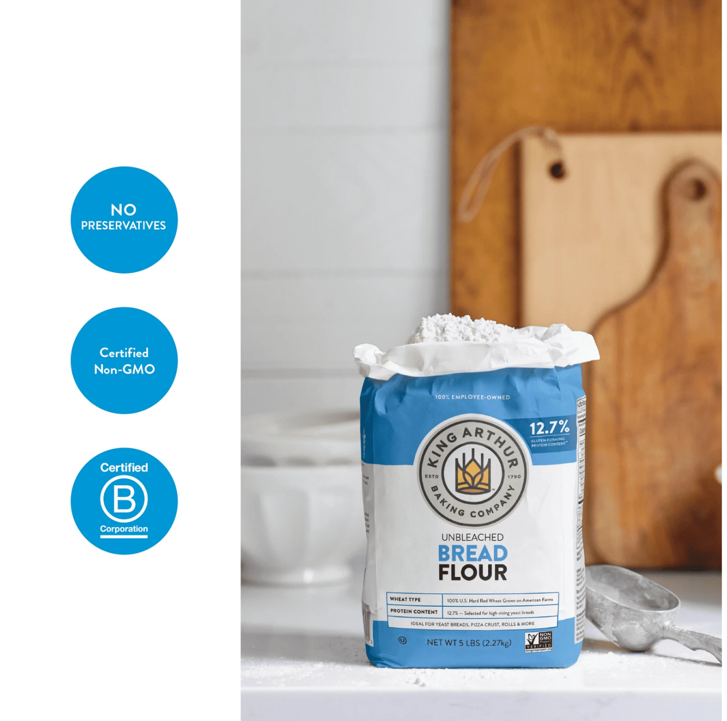 King Arthur Unbleached Bread Flour – 5 lbs