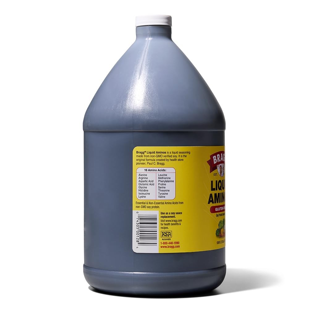 Bragg Liquid Aminos AllPurpose Seasoning 128 fl oz GlutenFree Soy Sauce Alt…
