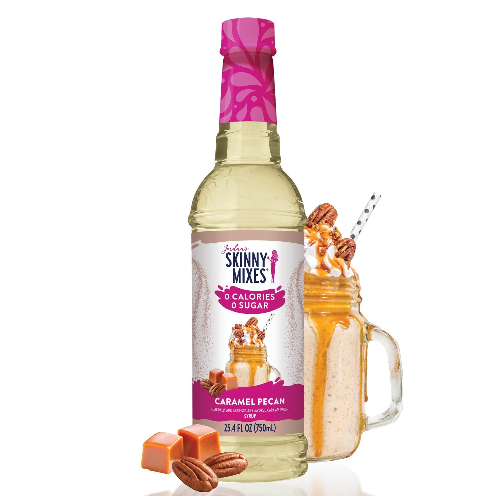 Jordan’s Skinny Mixes Syrups Sugar Free Coffee Syrup, 25.4 Fl Oz (Pack of 1)