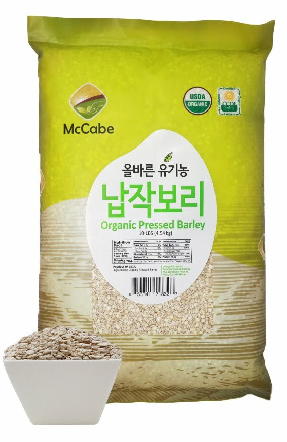 McCabe Pressed Barley, 10-Pound, USDA & CCOF Organic Certified