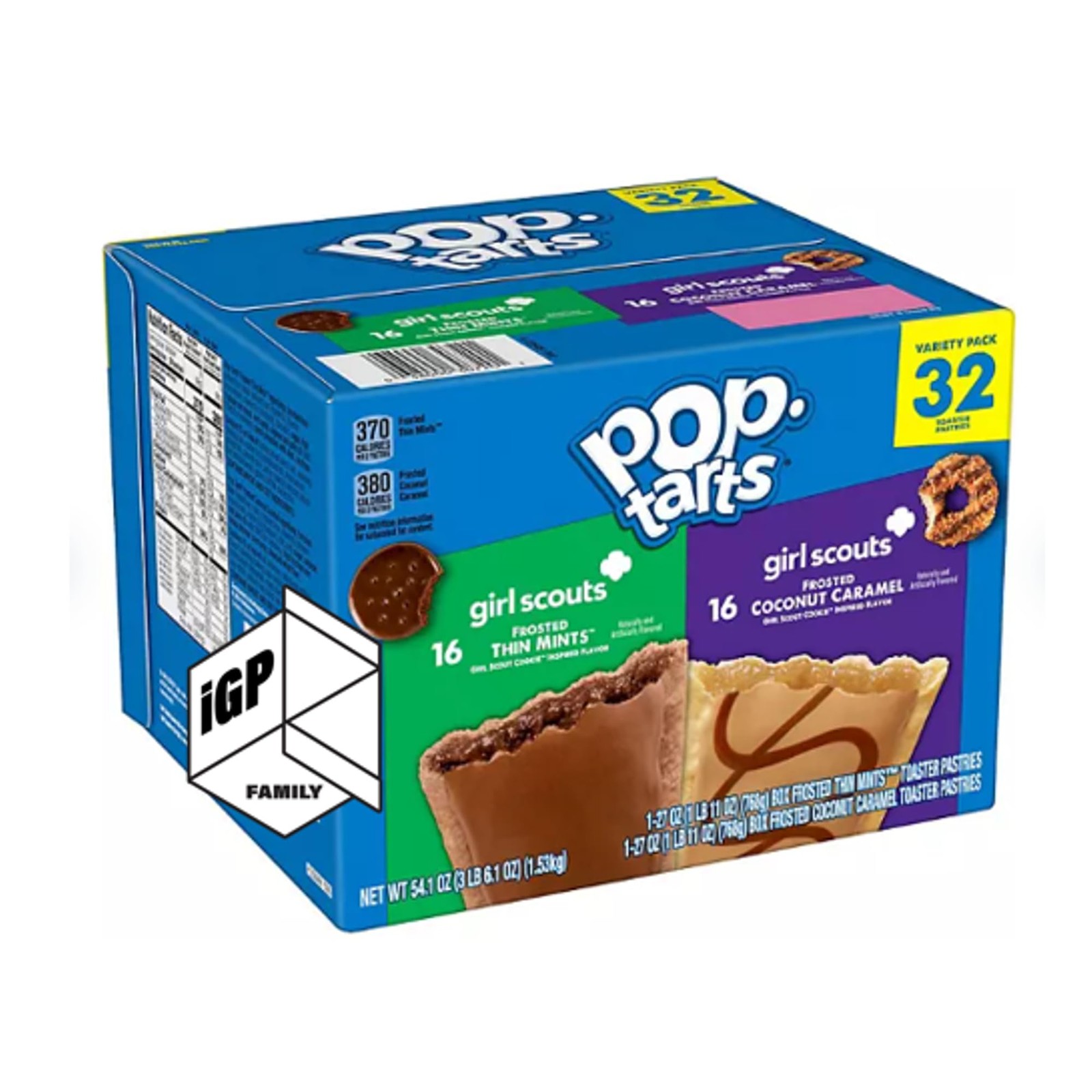 Pop Tarts Girl Scouts Variety Pack, 32 ct.- IGP Family 1 Count (Pack of 32)