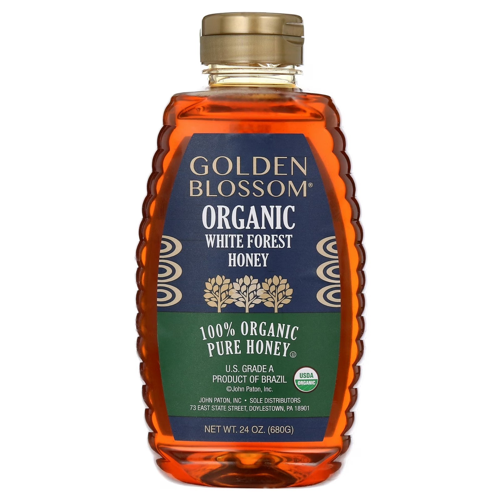 Golden blossom organic Honey 100% unfiltered Honey Imported From brazil 24 Oz…