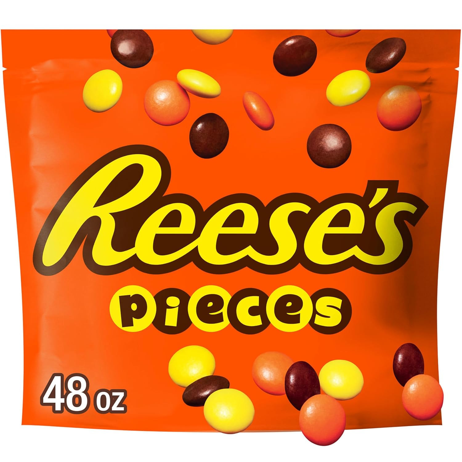 New 1 PIECES Peanut Butter in a Crunchy Shell Candy Bulk Bag 48 Oz New