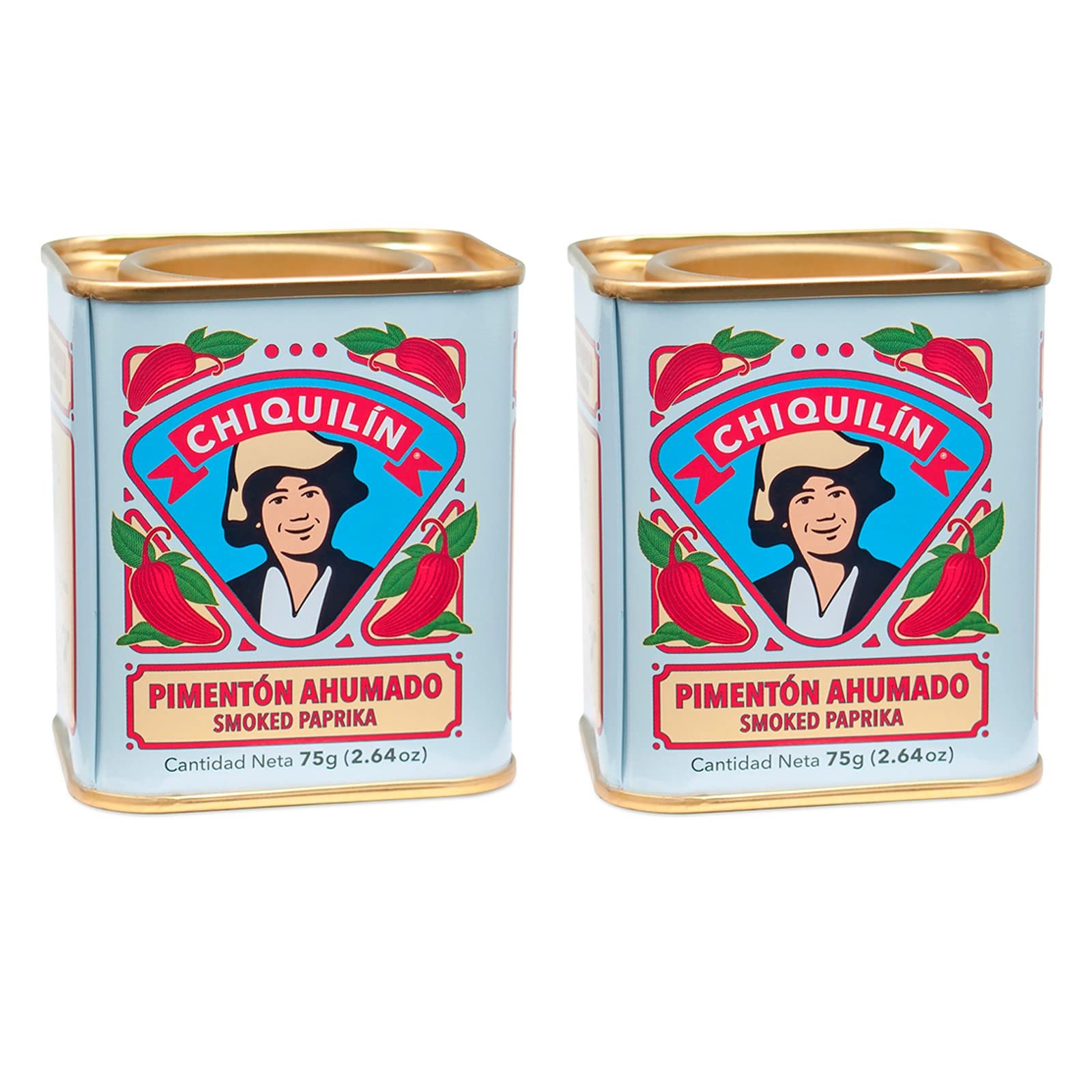 Smoked Paprika Pimenton Ahumado Spain Rich Smokey Flavor 2.64 Oz 2 Pack