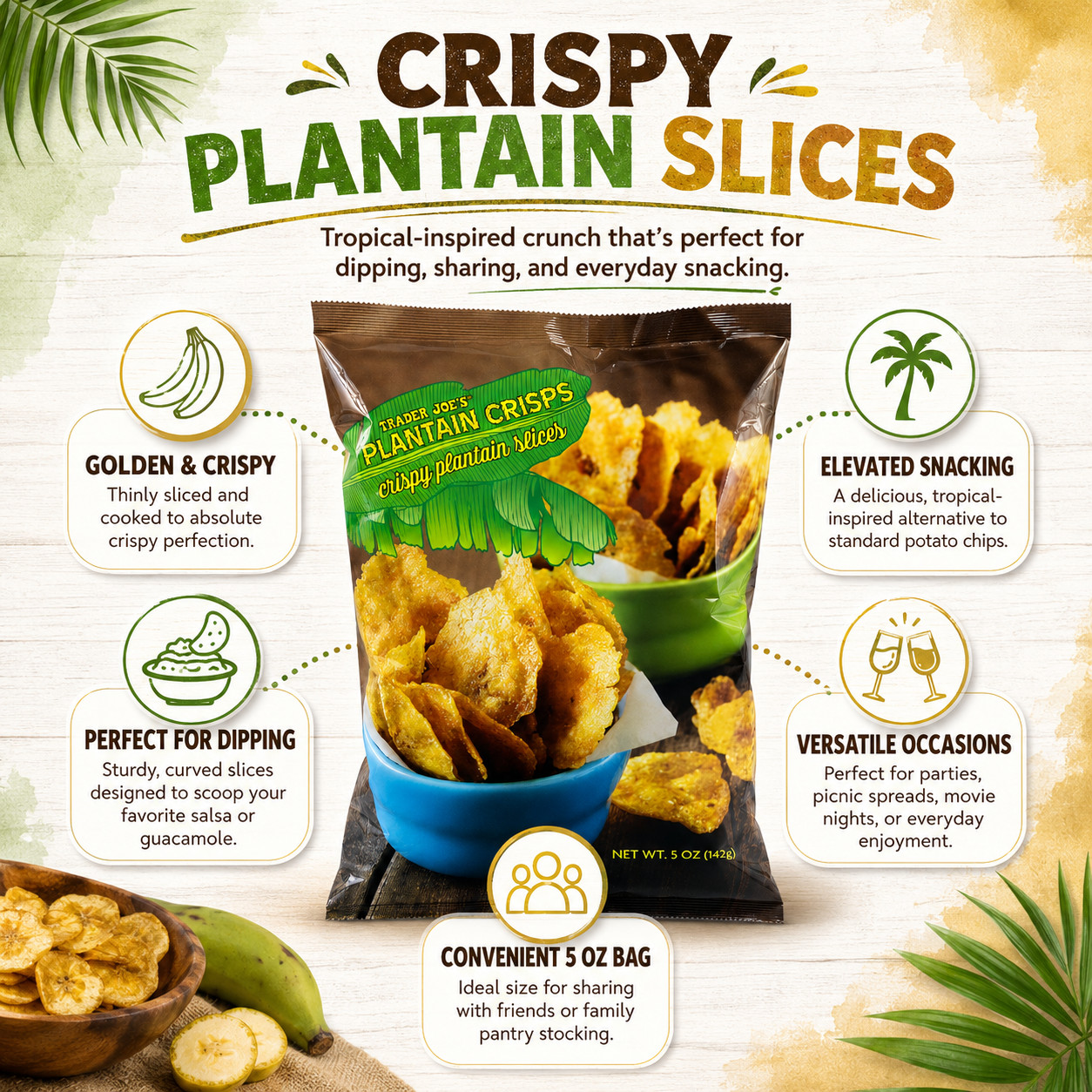 Trader Joe’s Plantain Crisps 5 oz