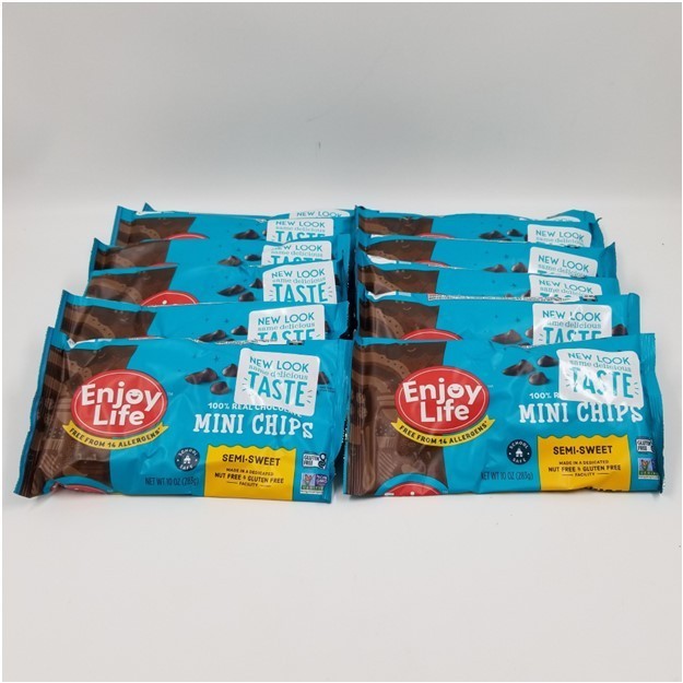 Enjoy Life Baking Semisweet VGN Chips 10 oz (Pack of 12)