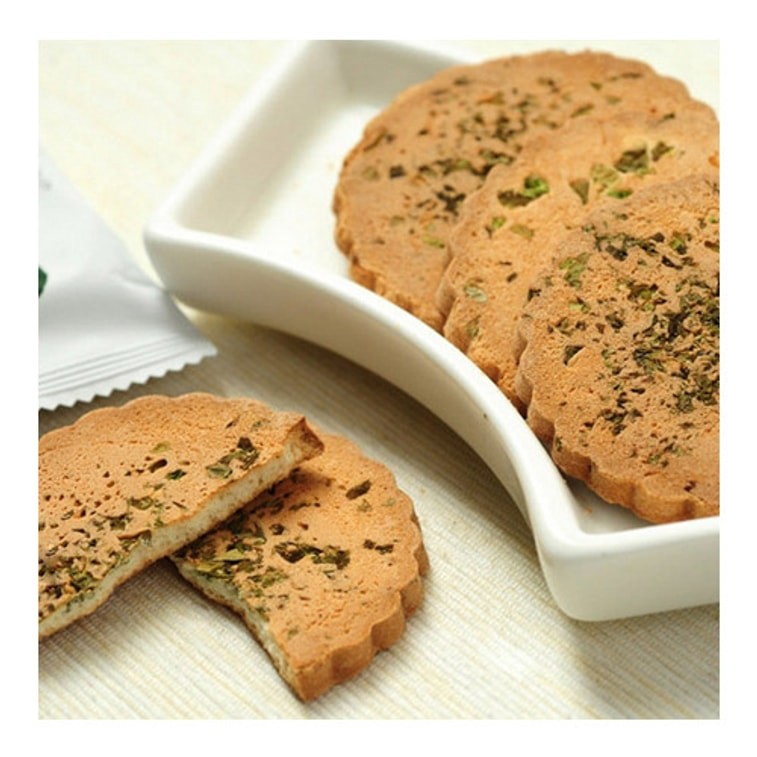 Taiwan Handmade Seaweed Pancake 210g 绿藻口味手制煎饼