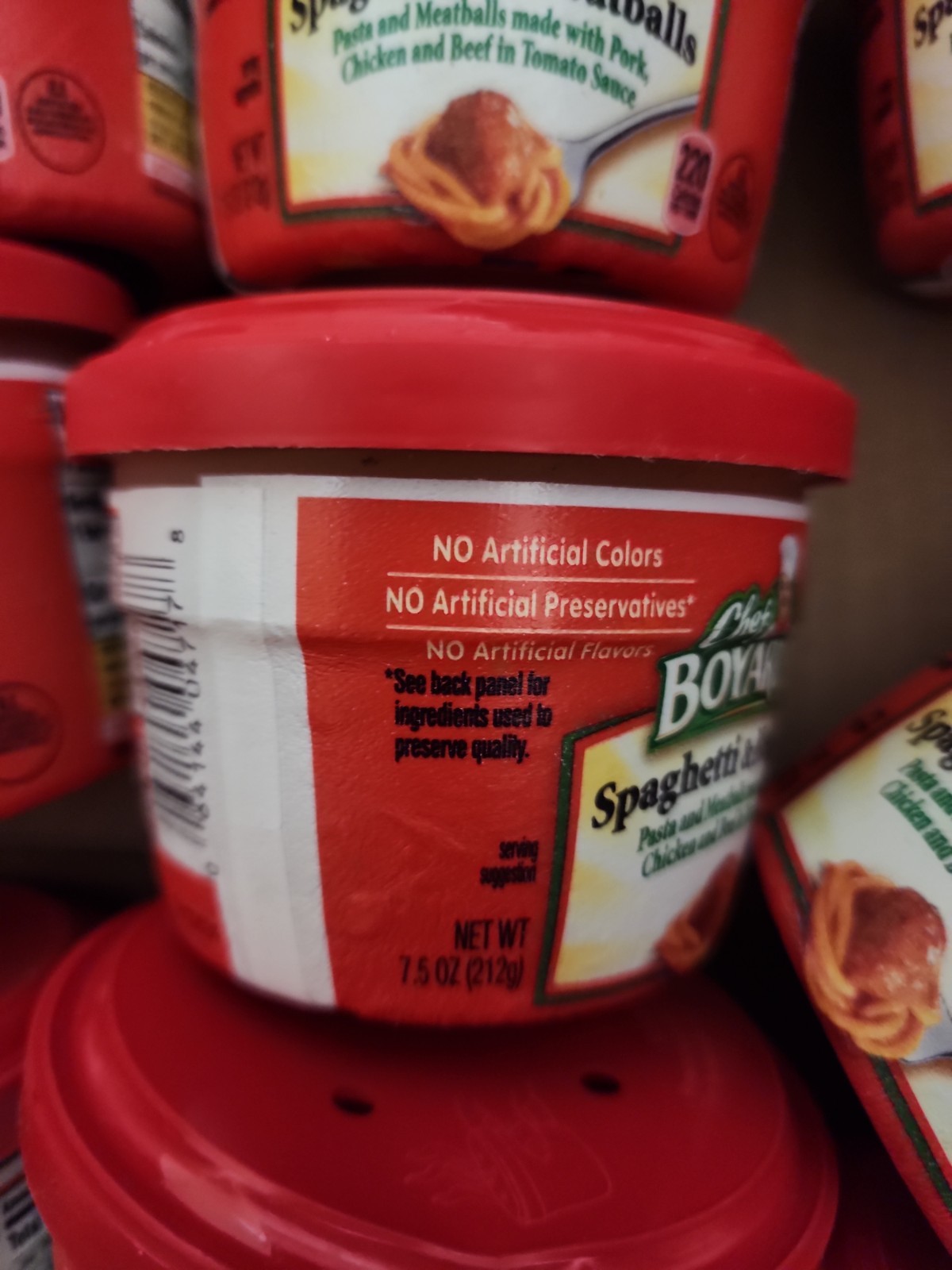 12 Pack Chef Boyardee Spaghetti & Meatballs Microwave Pasta 7.5oz Expiry 04/2027