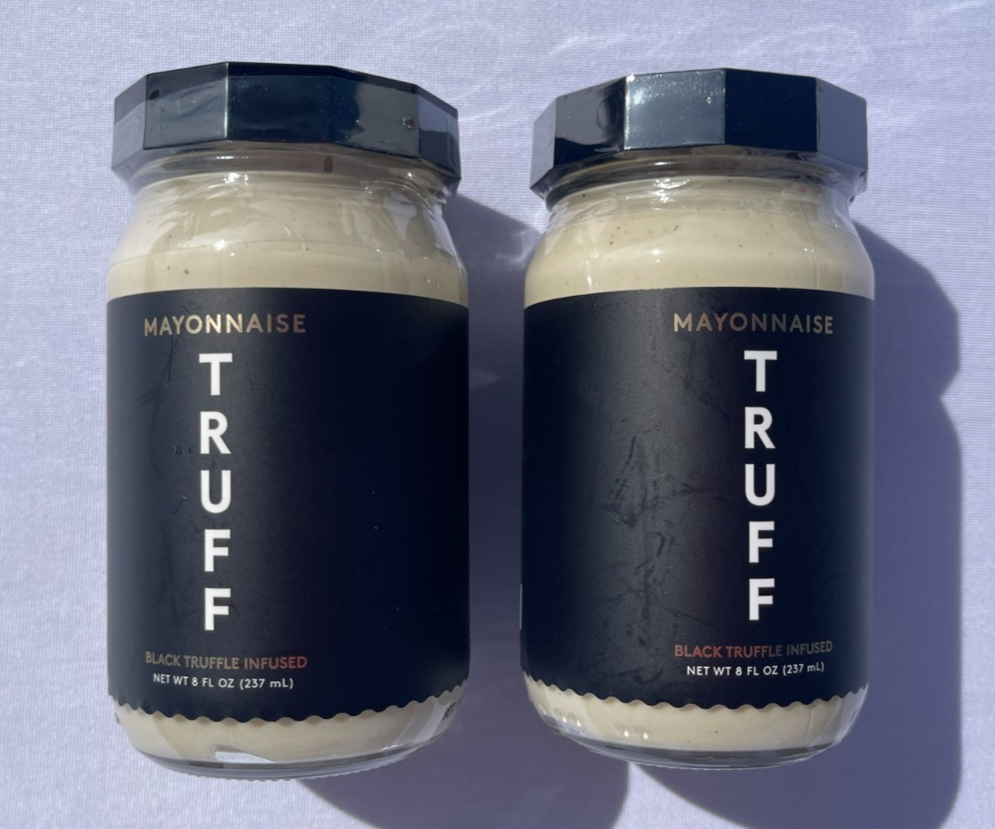 2 PACK – TRUFF Black Truffle Infused Mayonnaise – 8 fl. oz. Jars Hot Sauce