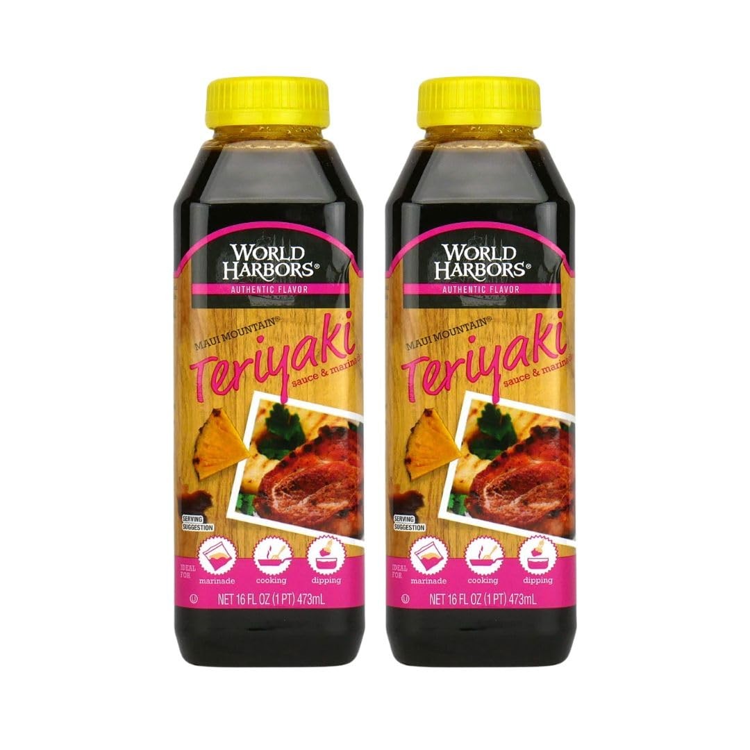 Maui Mountain Teriyaki Sauce & Marinade Perfect for Fish, Chicken, Beef, Pork…