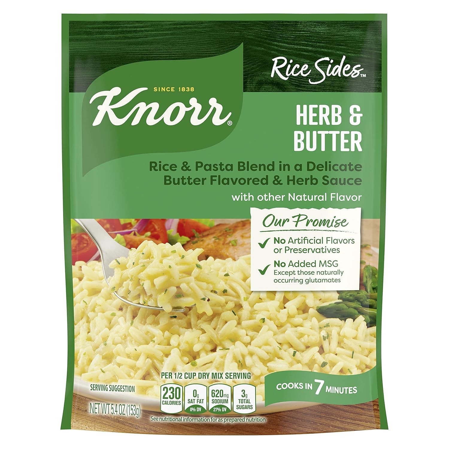 Herb & Butter Rice & Vermicelli Blend – Delicious Gluten-Free Side Dish, 5.4 oz
