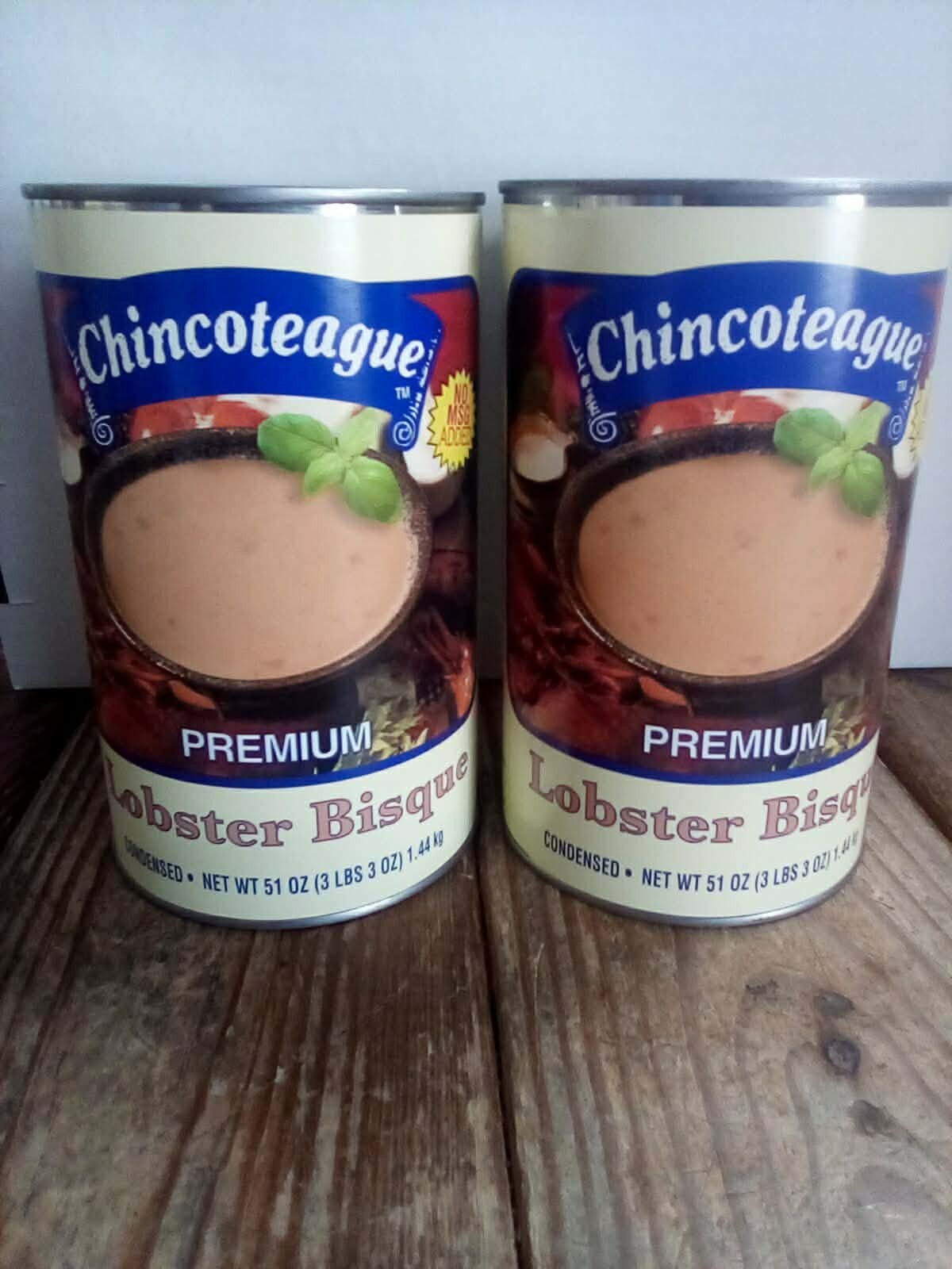Lobster Bisque Chincoteague 2/51 oz cans $36.95 with free shipping