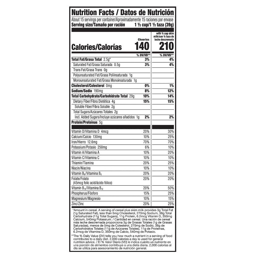 Cheerios Cereal, 40.7 oz (2 Pack) – Heart Healthy Breakfast Cereal