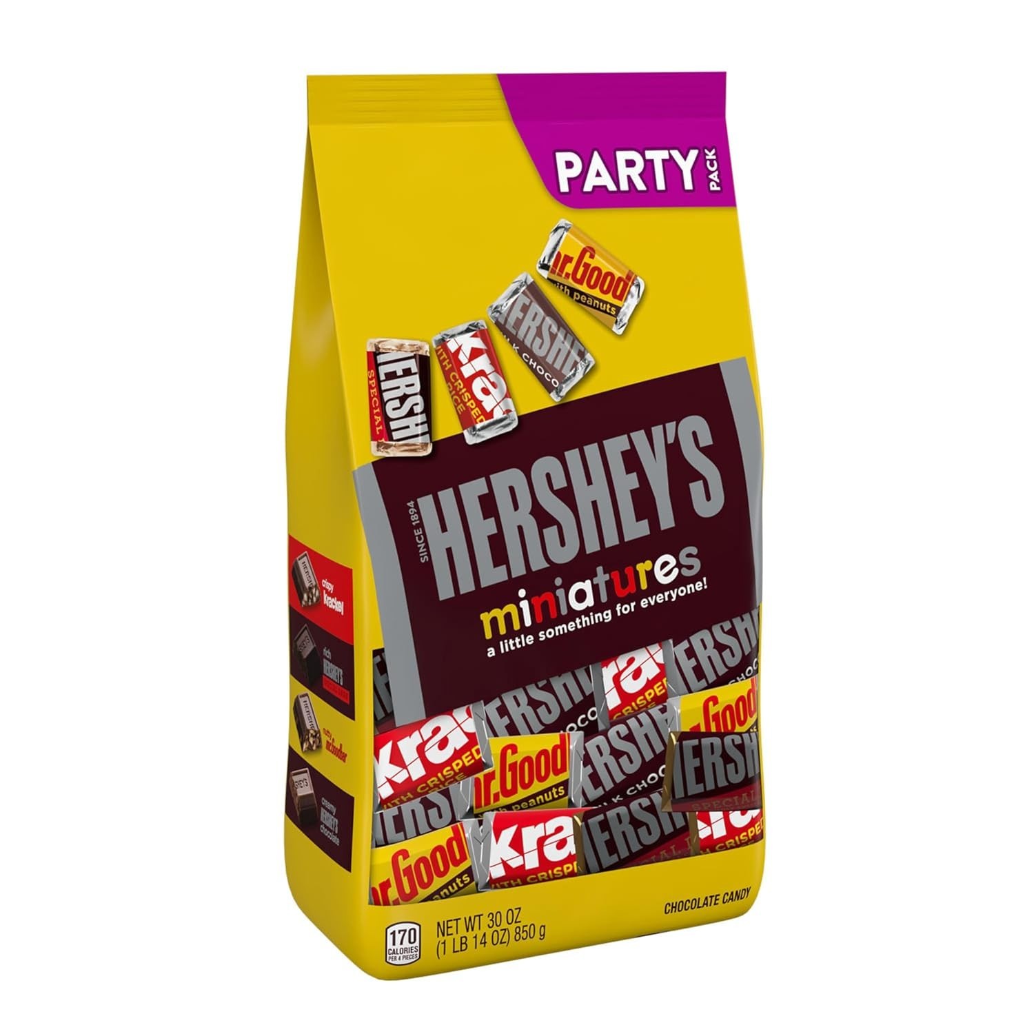 Kosher 30 Oz Miniatures Assorted Chocolate Candy Variety for Sharing & Gifting