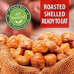 Galil Organic Roasted Chestnuts | Shelled | Ready to 3.5 Ounce (Pack of 3)