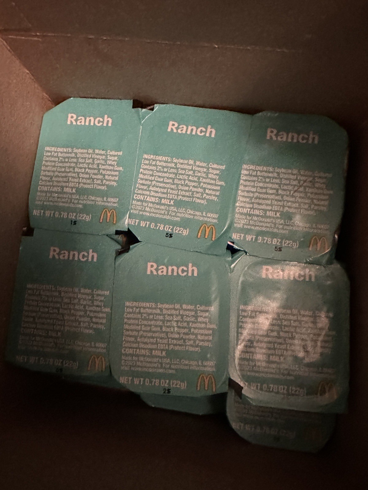 McDonald’s Creamy Ranch Dipping Sauce (Lot Of 50)