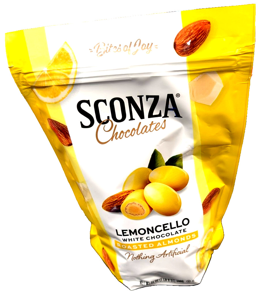 Sconza Lemoncello Chocolate Almonds White Chocolate/Lemon Cream🍋24oz EXP02/2026