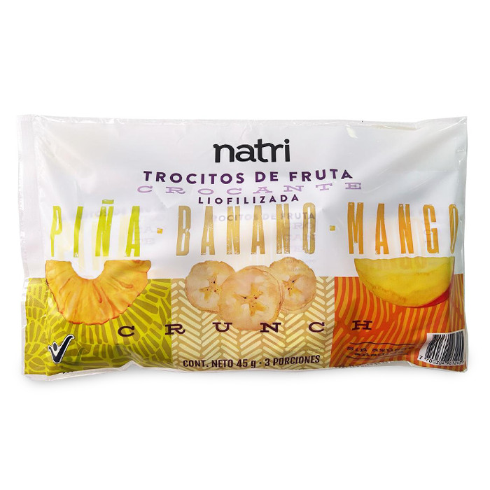 COLOMBIAN NATRI FREEZE-DRIED FRUIT 3 PACK 45G, FRUTA LIOFILIZADA