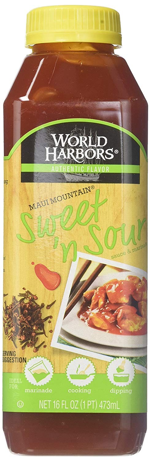 World Harbor, Maui Mountain, Hawaiian Style Sweet & Sour Sauce, 16 Ounce
