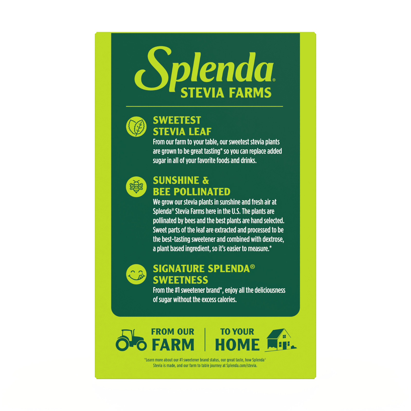 SPLENDA Stevia Zero Calorie Sweetener, Sugar Substitute Packets, 200 Count