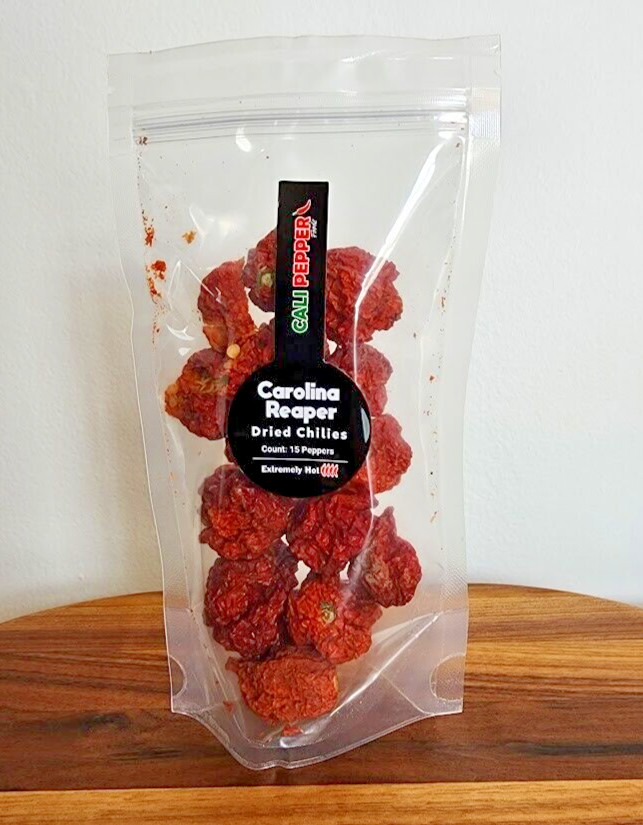 CAROLINA REAPER pods (15 pods) 1 pack for US$5.90