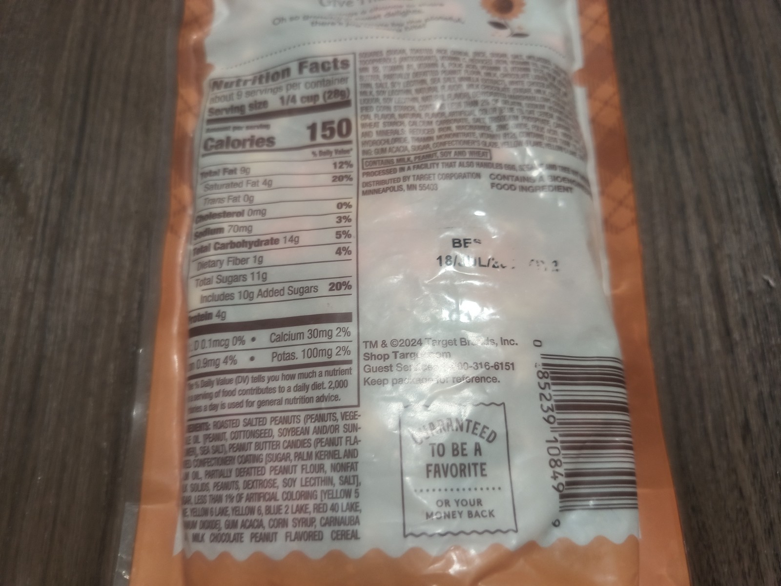 Qty 4- Favorite Day Candy Corn Crunch Trail Mix 9.5 oz. Bags Exp 2026
