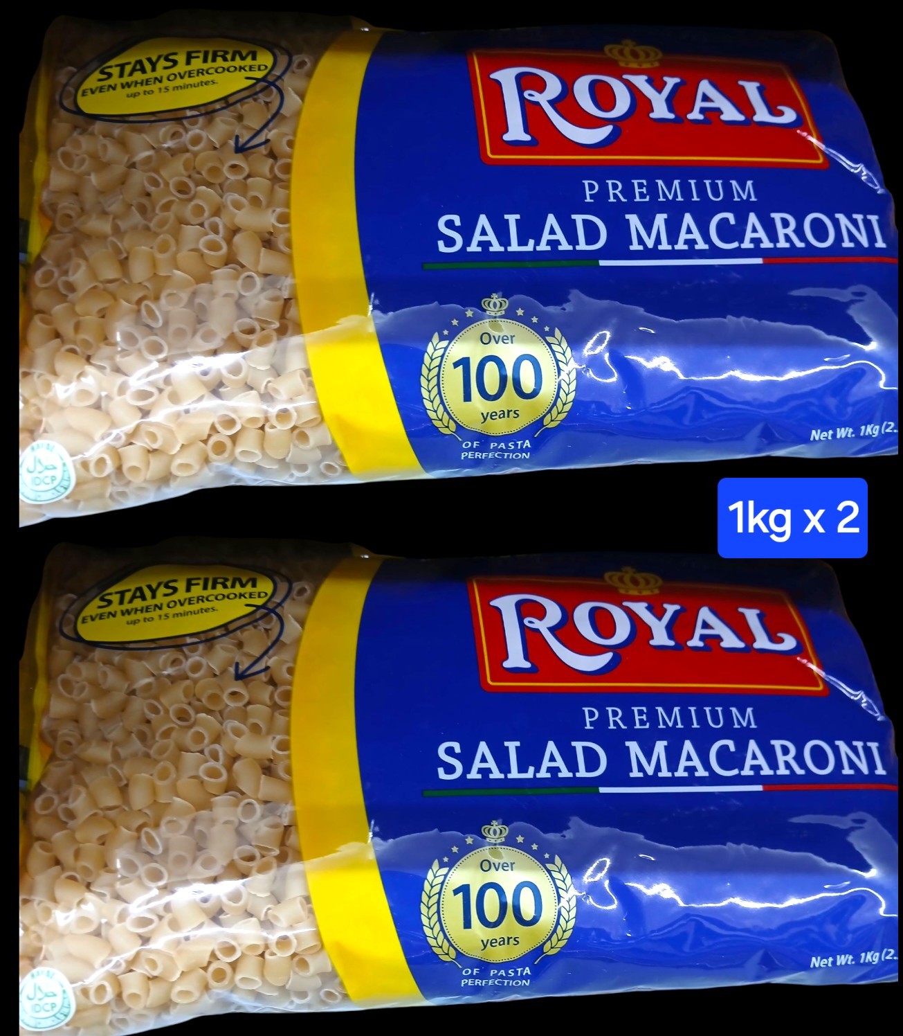 Royal Premium Salad Macaroni Pasta(1kg x 2 )