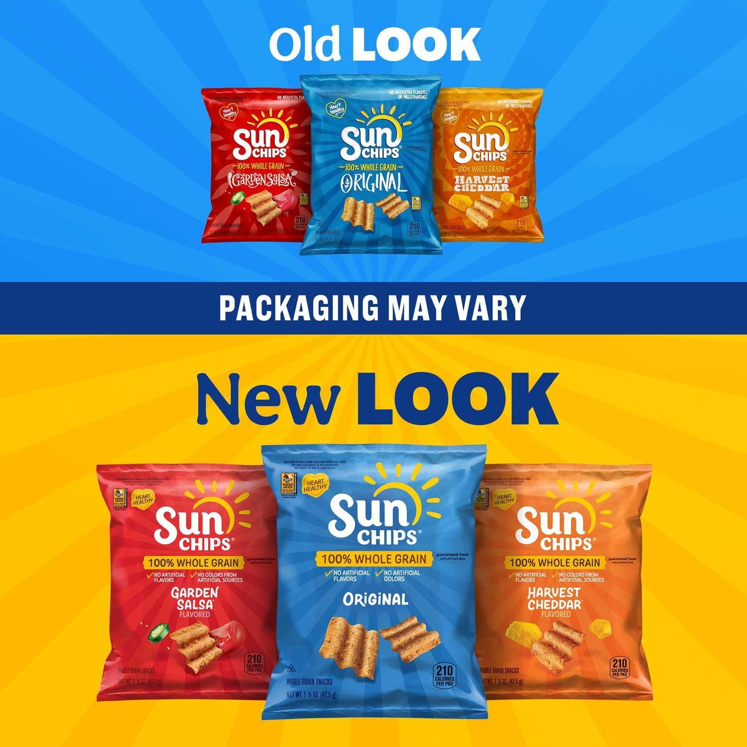 SunChips Whole Grain Harvest Cheddar Chips, 12.25 oz.