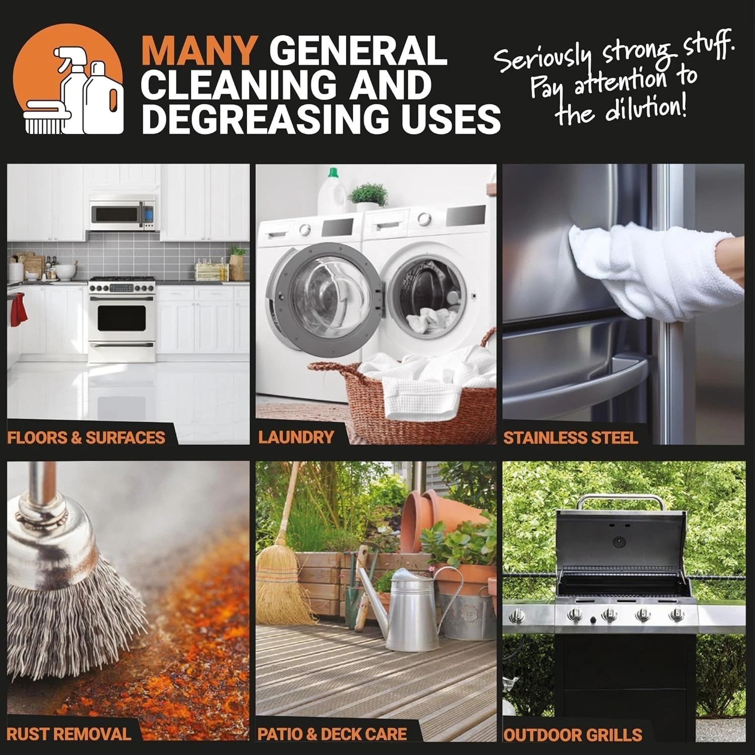 Eco-Friendly 50% Cleaning Solution – Powerful Concentrate, Leak Resistant Pack