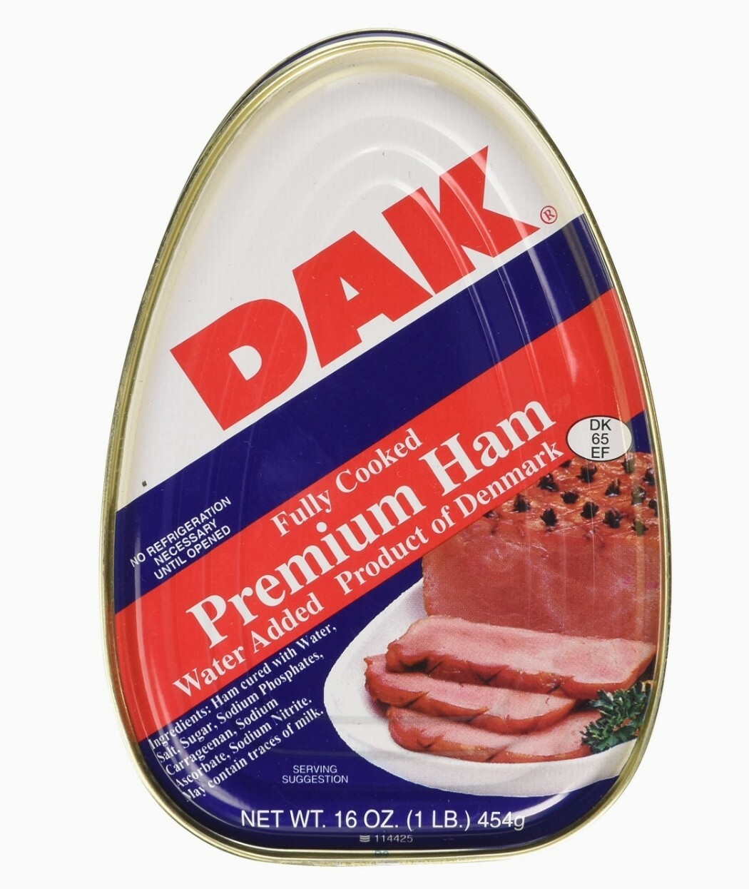 DAK Premium Ham Fully Cooked water added 22 PKS-16oz Ready to eat Picnic Food