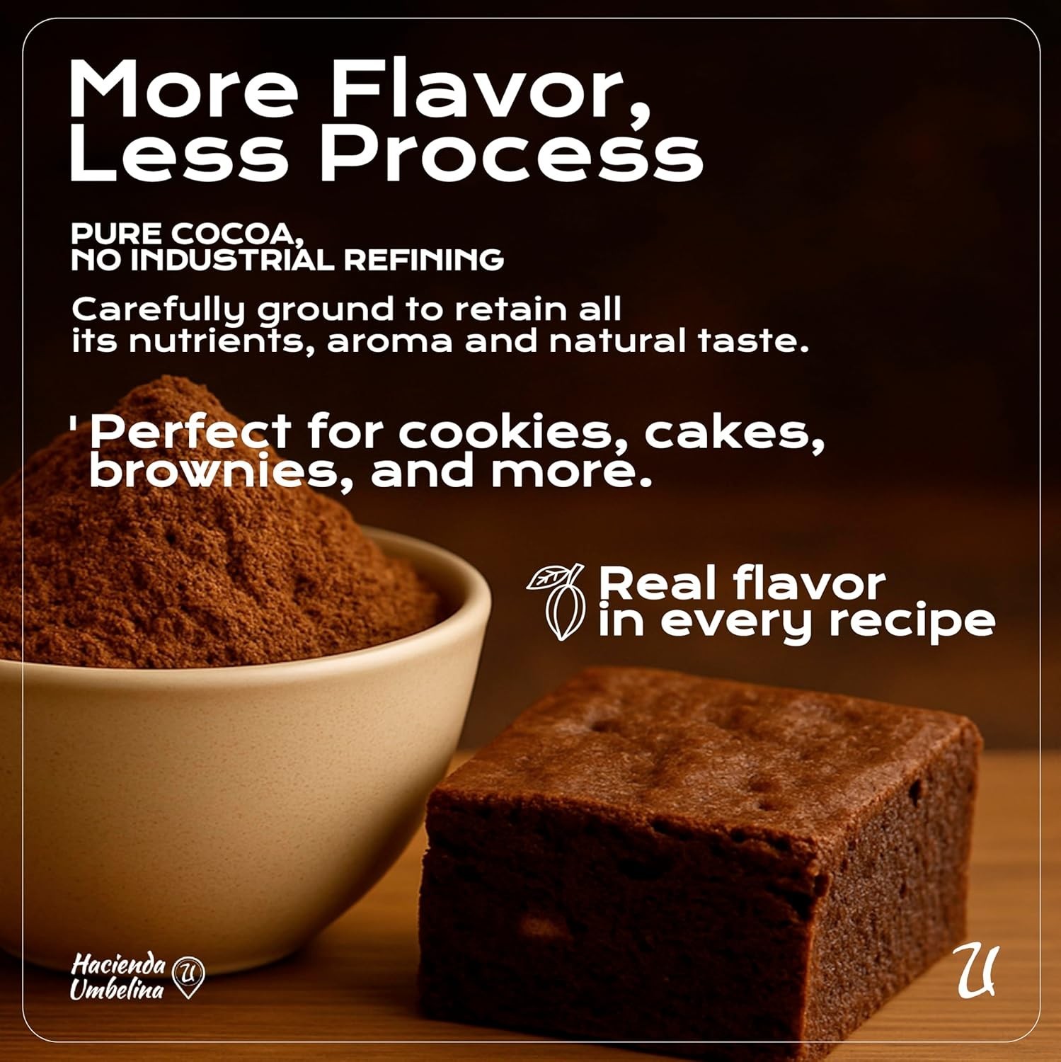 Organic Cacao Powder Raw Peruvian USDA Certified Non-GMO Vegan 16oz