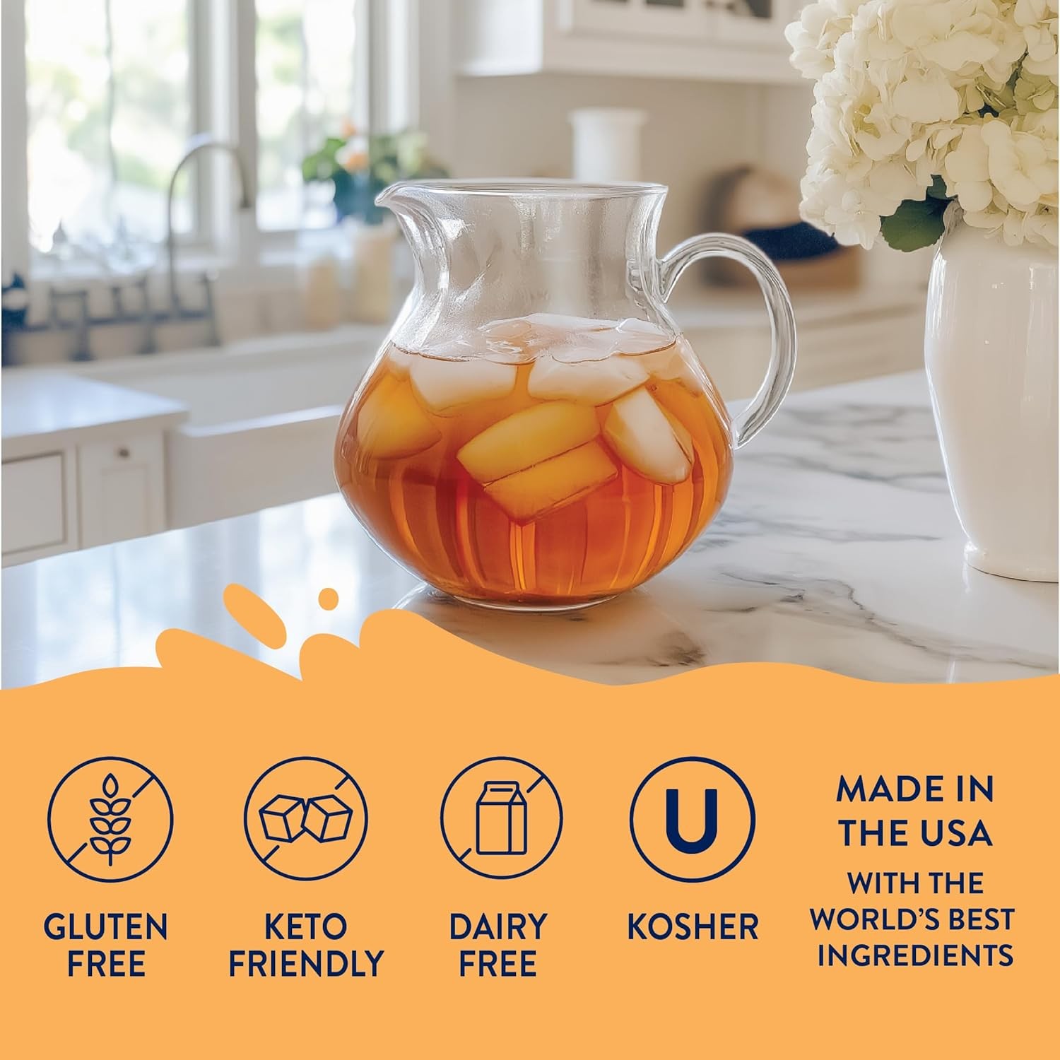 Jordan’s Skinny Mixes Sugar Free Syrup, Sweet Tea Flavor, Flavored Water…