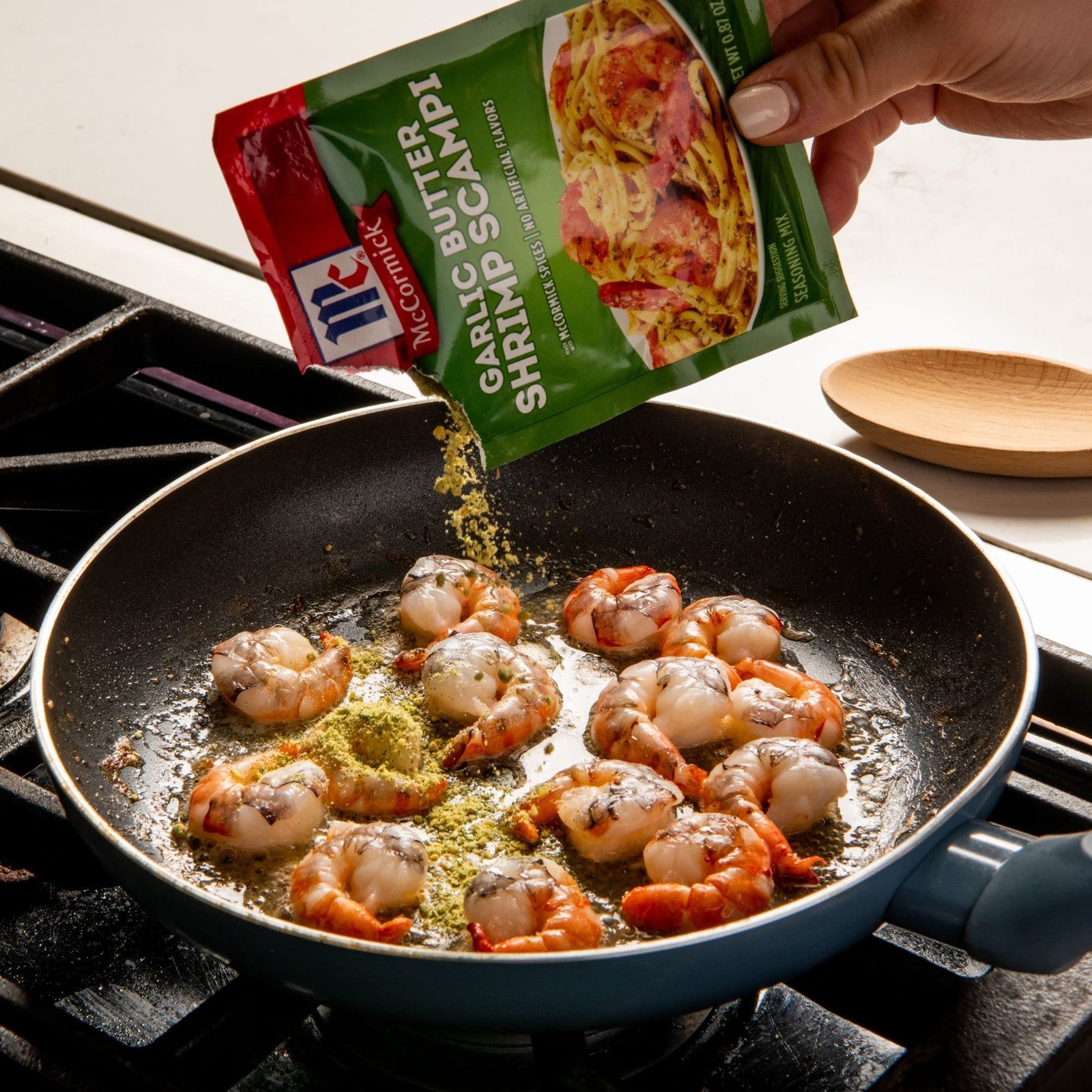 McCormick Garlic Butter Shrimp Scampi Seasoning Mix, 0.87 oz Pack of 12