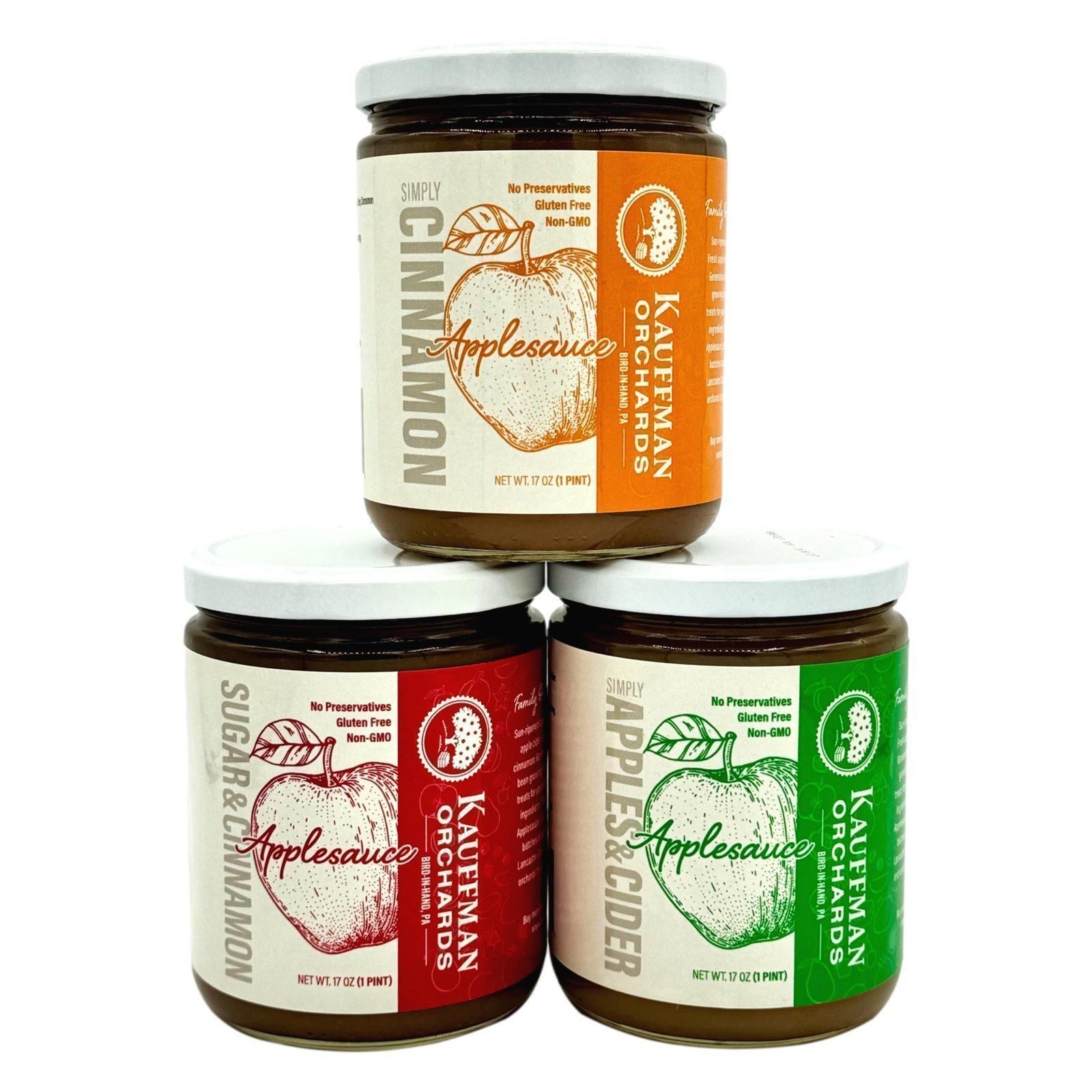 Kauffman Orchards Small Batch Simply Cinnamon Applesauce, No Granulated Sugar…