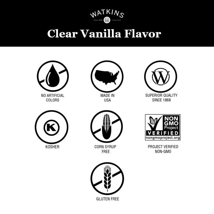 11 oz. Clear Vanilla Flavoring – & No Artificial Colors for Pure Baking