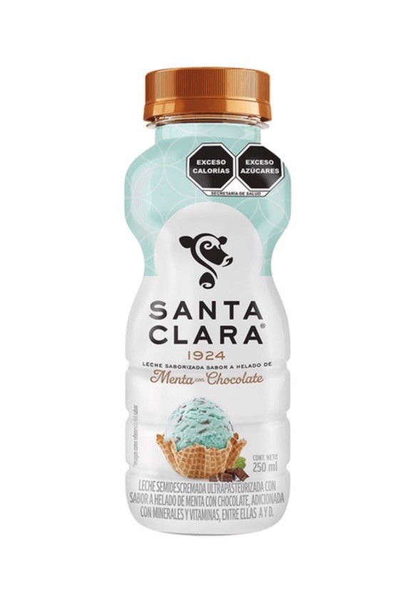 12 – Santa Clara Leche Sabor Helado Menta Con Chocolate 250ml (8.45oz) Mexico