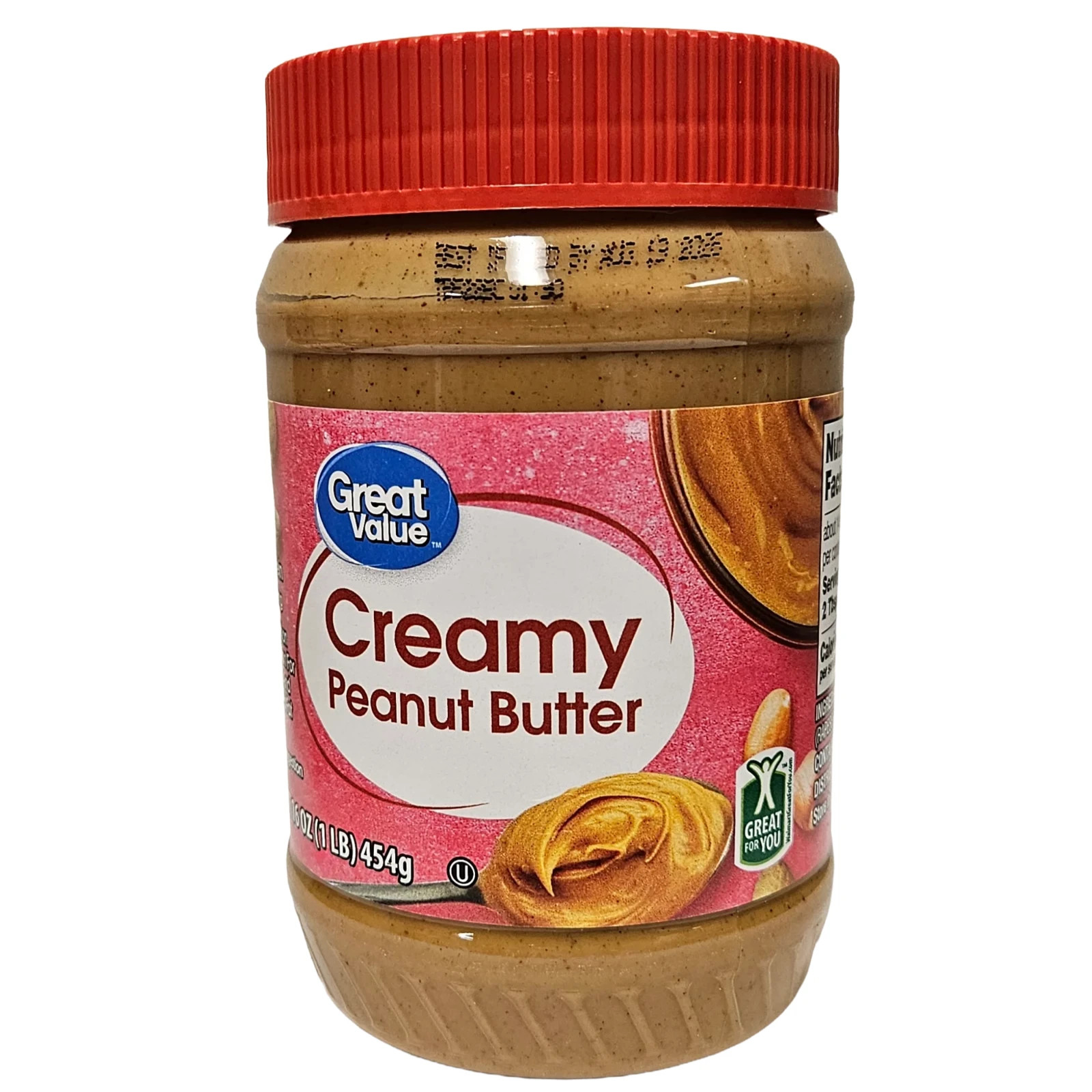(4 pack) Great Value Creamy Peanut Butter 16oz