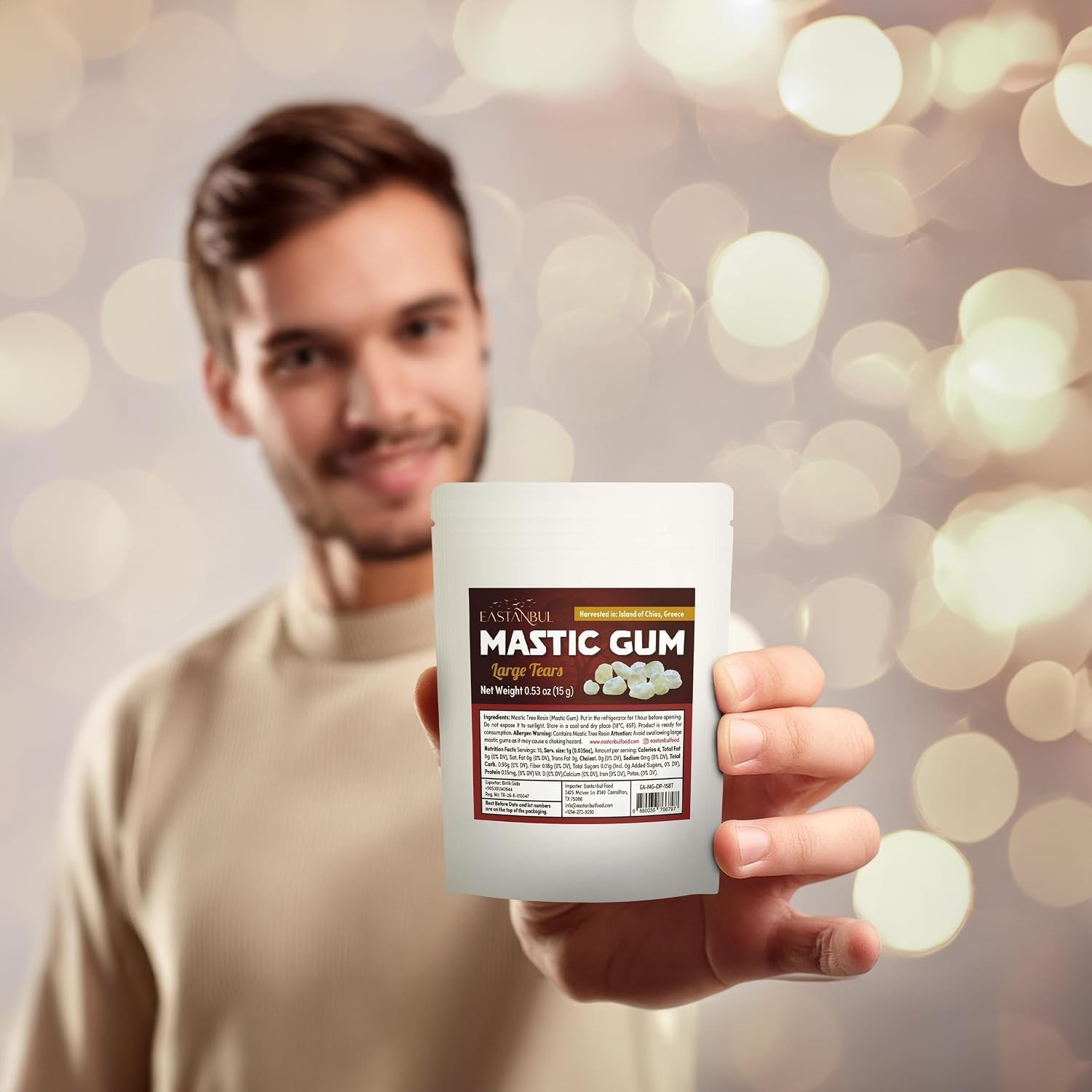 Mastic Gum Chewing Gum, 0.53oz15g Mastic Chewing Mewing for Jawline, Large Si…