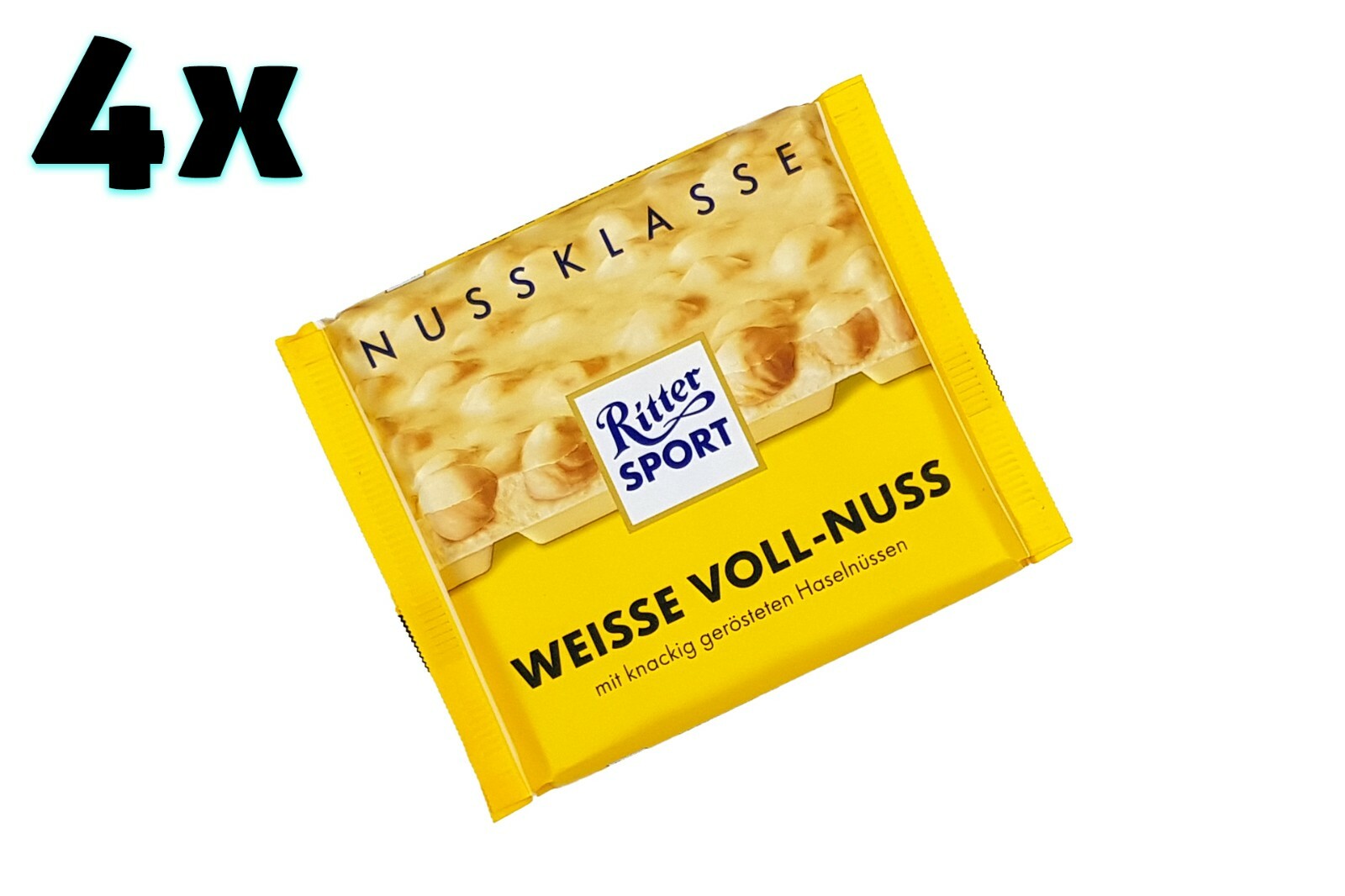4x/8x Ritter Sport White Whole Hazelnuts chocolate 🍫 from Germany ✈ TRACKED