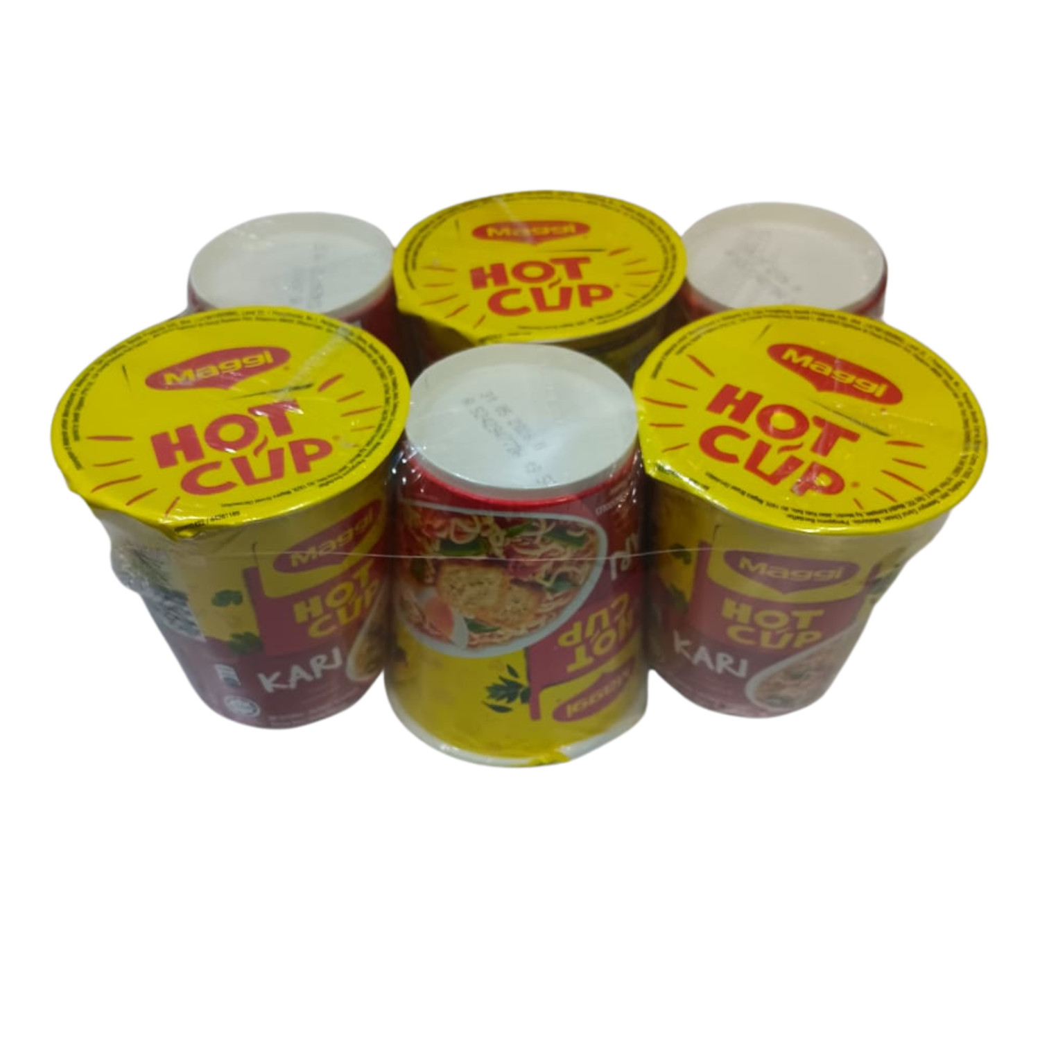 Maggi Hot Cup Curry 58g x 6 cup (halal) free shiping