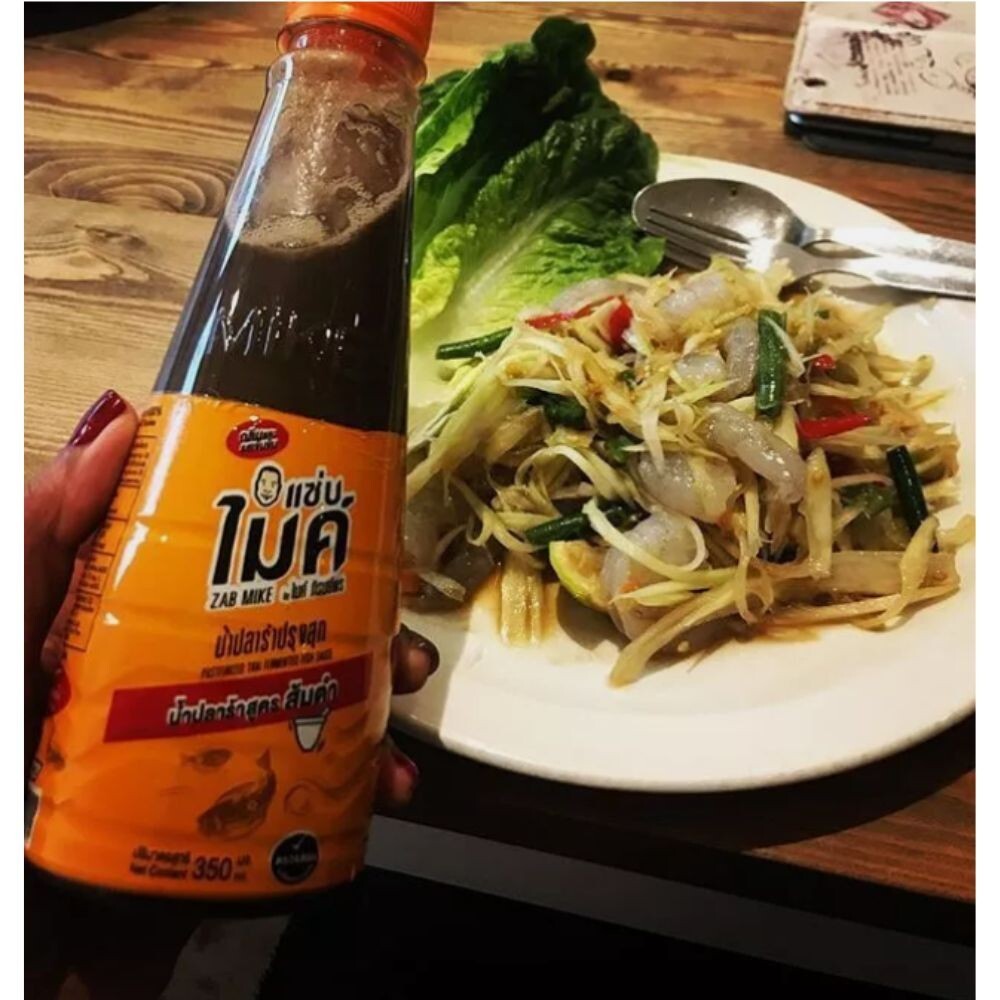 Sauce fish thai food cuisine 350ml pickled esan seasoning papaya salad somtum x2