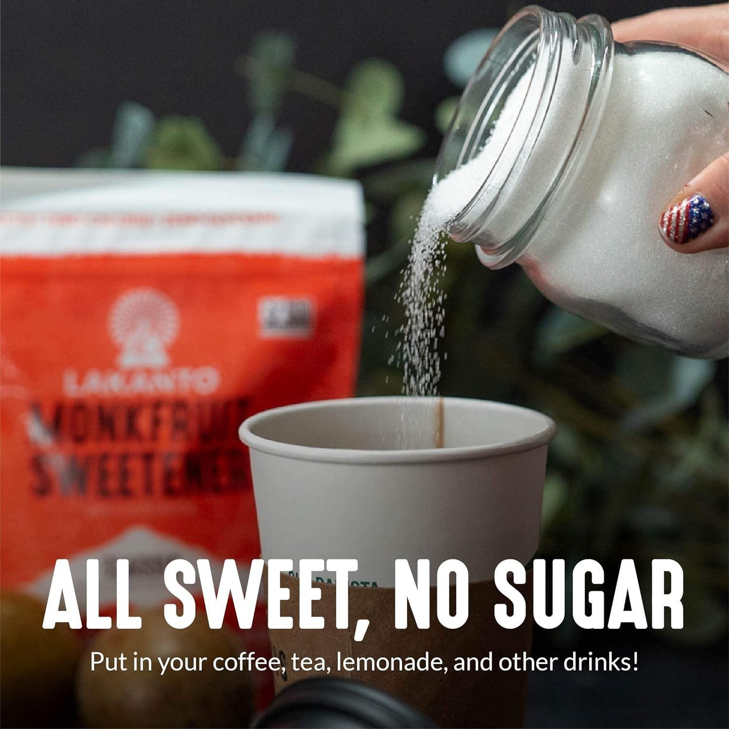 Classic Monk Fruit Sweetener with Erythritol – White Sugar Substitute, Zero C…