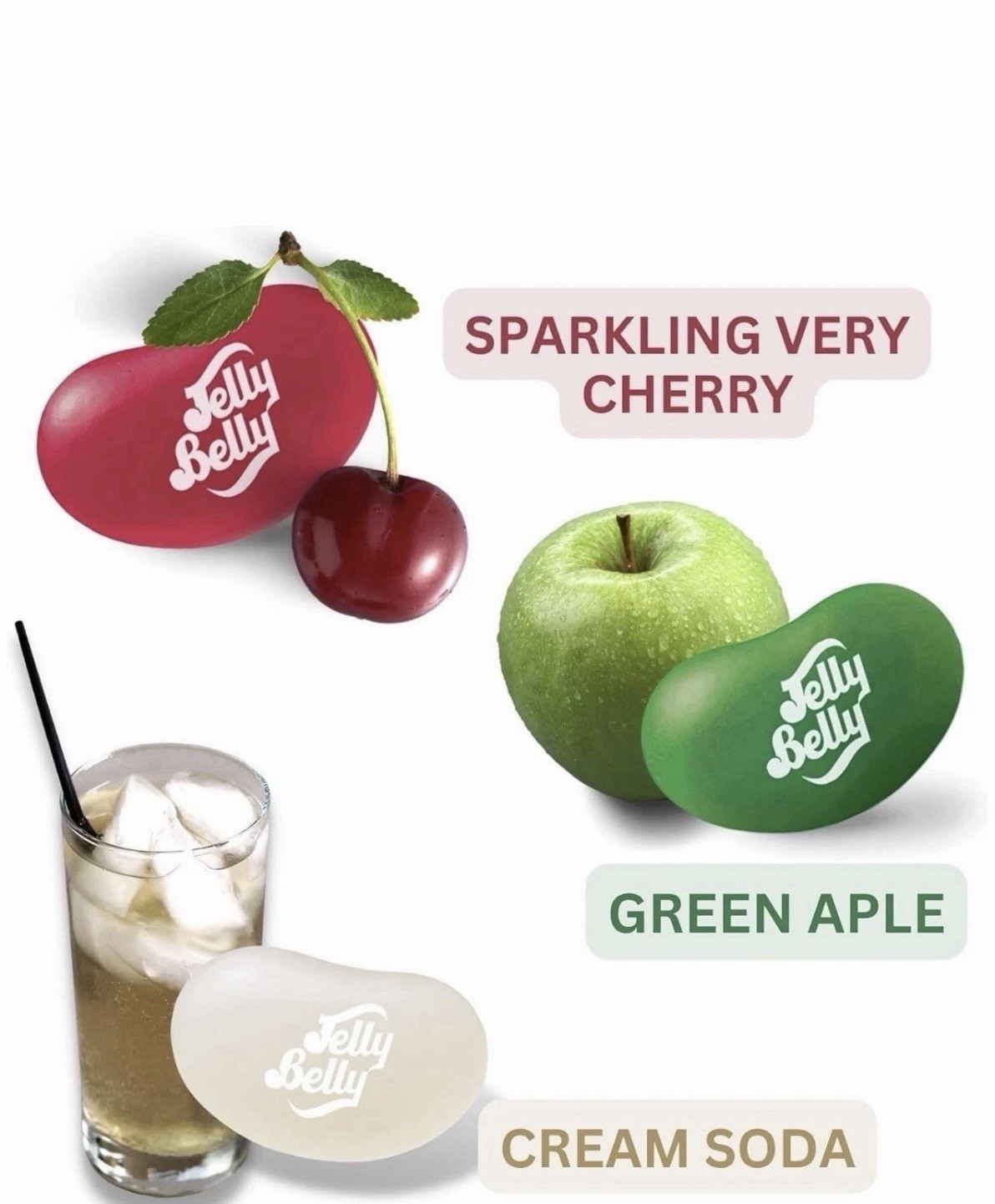 Jelly Belly Christmas Jewel Gourmet Candy 12 X 3.5 oz 08/27 Apple Cherry Soda