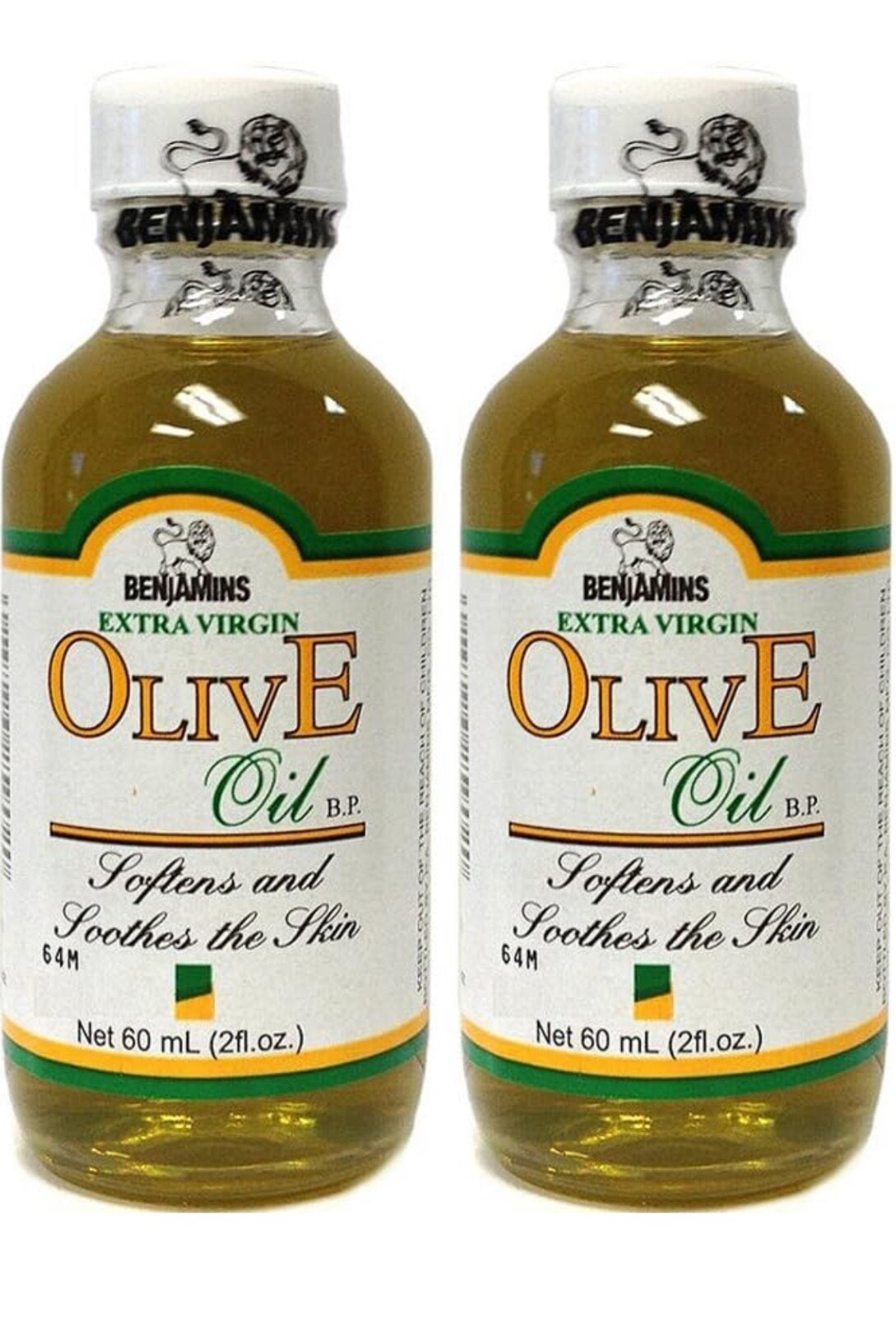 Benjamin’s Extra Virgin Olive Oil 2 Ounce (Pack of 2)