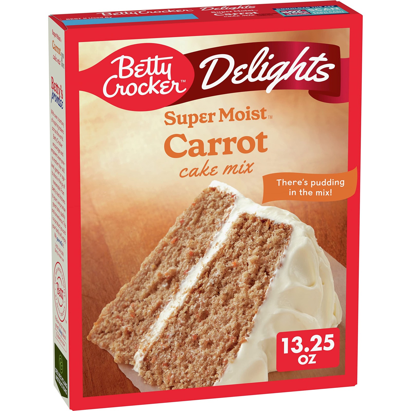 Betty Crocker Delights Super Moist Carrot Cake Mix, 13.25 Ounce (Pack of 1)