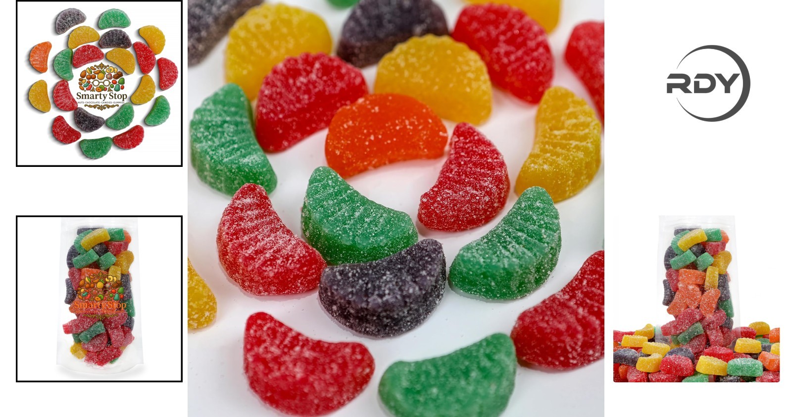 Assorted Slice Wedges Fruit Gummy Candy, 2 LB – Chewy Delight for Every Occasion