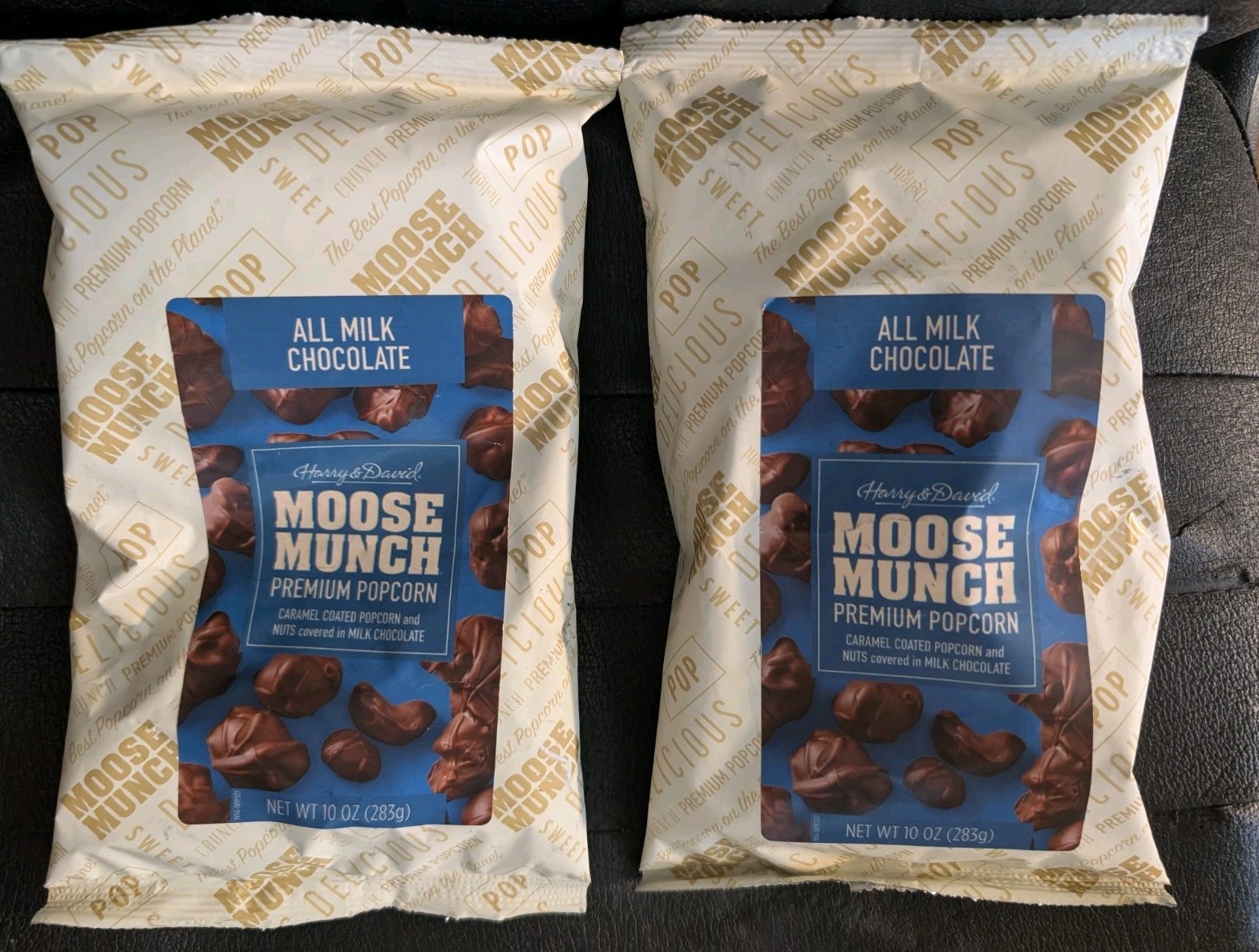 Moose Munch All Milk Chocolate 2 PK 10 Oz 12/26 Premium Popcorn Harry & David